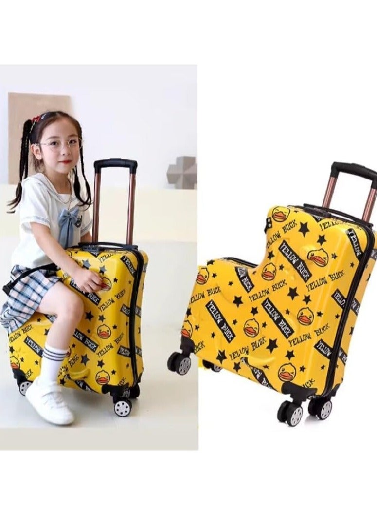 Ride-On Suitcase For Kids –Travel Trolley With Wheels