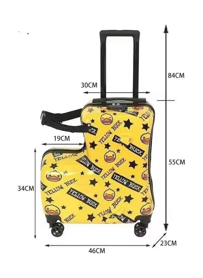 Ride-On Suitcase For Kids –Travel Trolley With Wheels