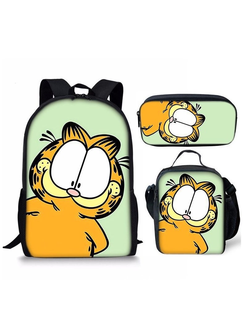 New Style Cartoon Student Backpack Three-Piece Set 29*42*16cm