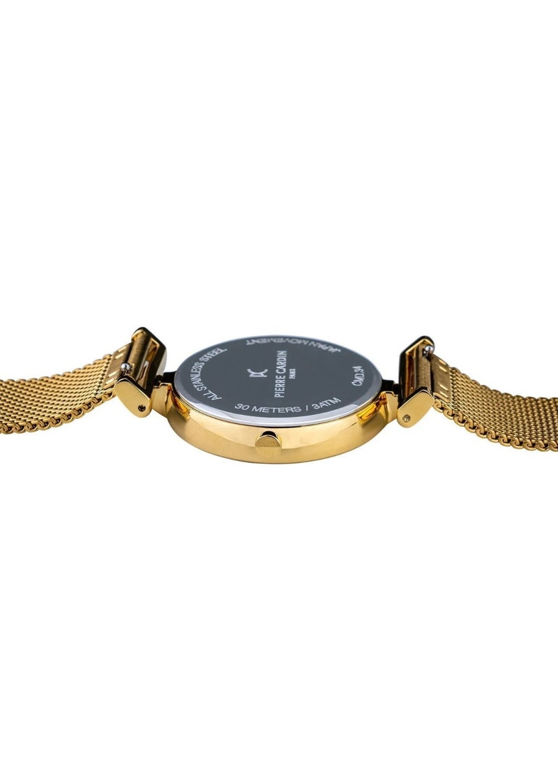 Pierre Cardin Stainless Steel Analog Women's Watch With Gold CMD.3523