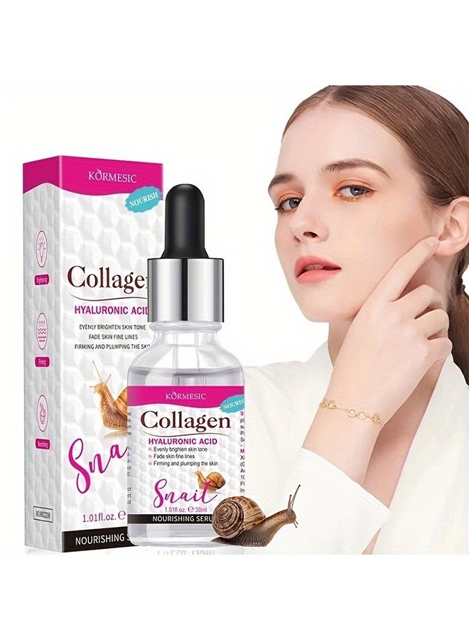 KORMESIC Collagen and Hyaluronic Acid Face Serum - Nourishing Serum