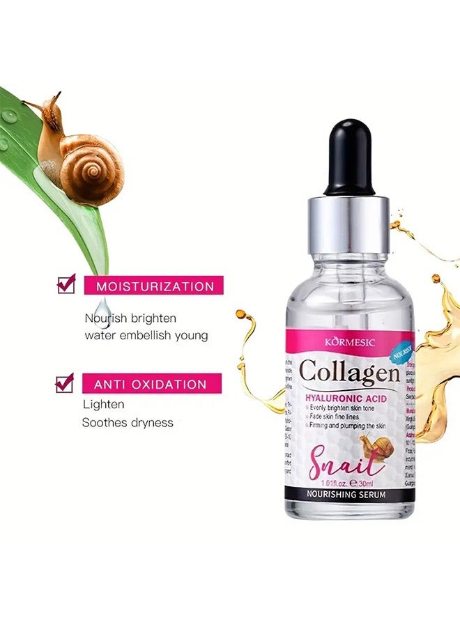 KORMESIC Collagen and Hyaluronic Acid Face Serum - Nourishing Serum