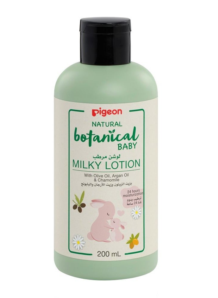 Pigeon Natural Botanical Baby Milky Lotion, 200ml