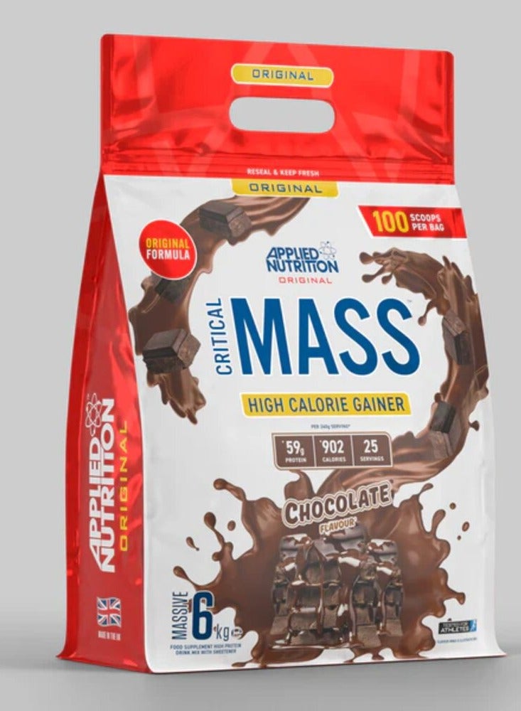 Applied Nutrition, Critical Mass Protein, Chocolate, 6Kg, 25 Servings