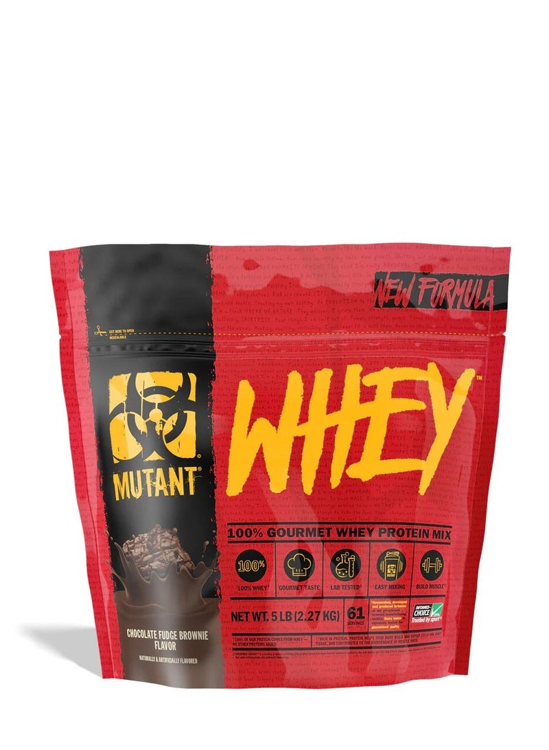 Mutant, Whey Protein, 5LB, Chocolate Fudge Brownie, 61 Servings