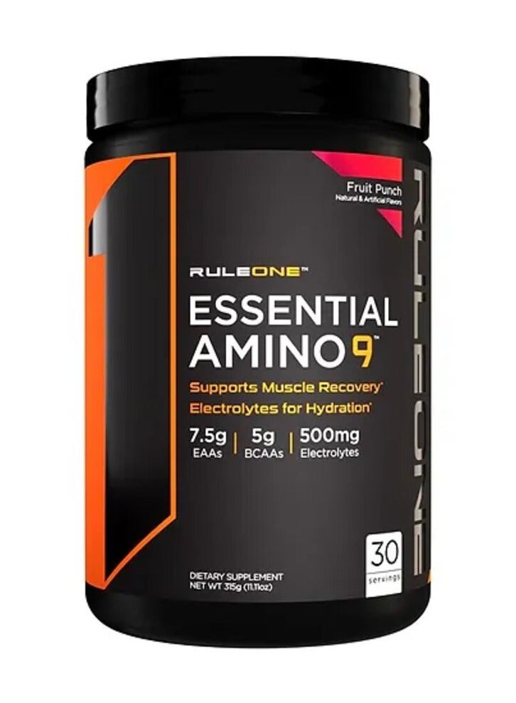 Ruleone, Essential Amino 9, 315g, Fruit Punch, 30 Servings