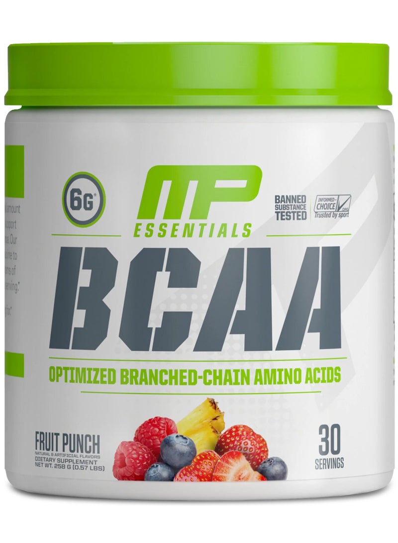 Musclepharm, BCAA, 258g, Fruit Punch, 30 Servings