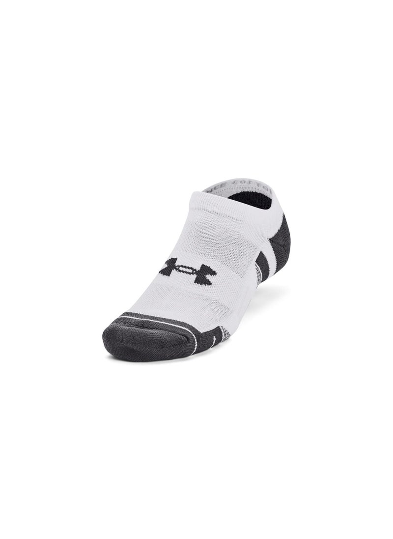 Unisex Performance Cotton No Show Socks (Pack of 3)