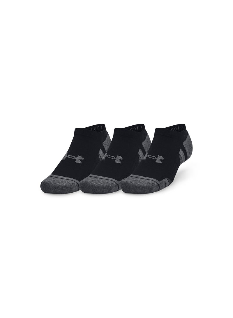 Unisex Performance Cotton No Show Socks (Pack of 3)