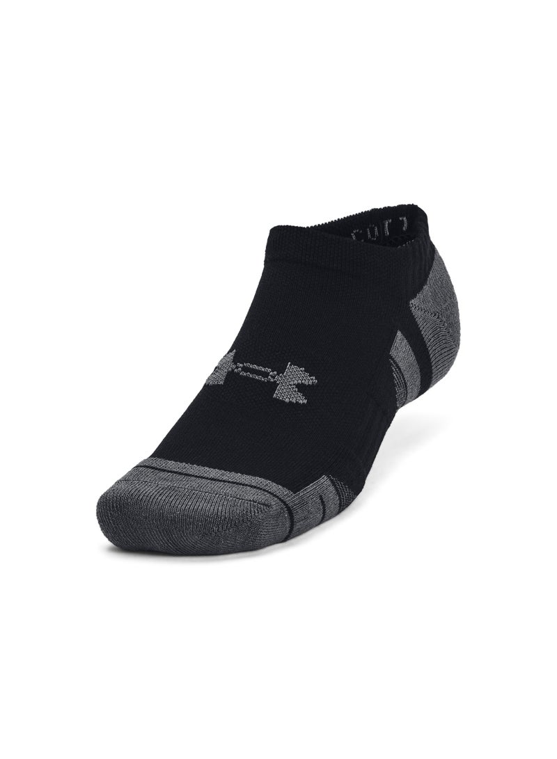 Unisex Performance Cotton No Show Socks (Pack of 3)