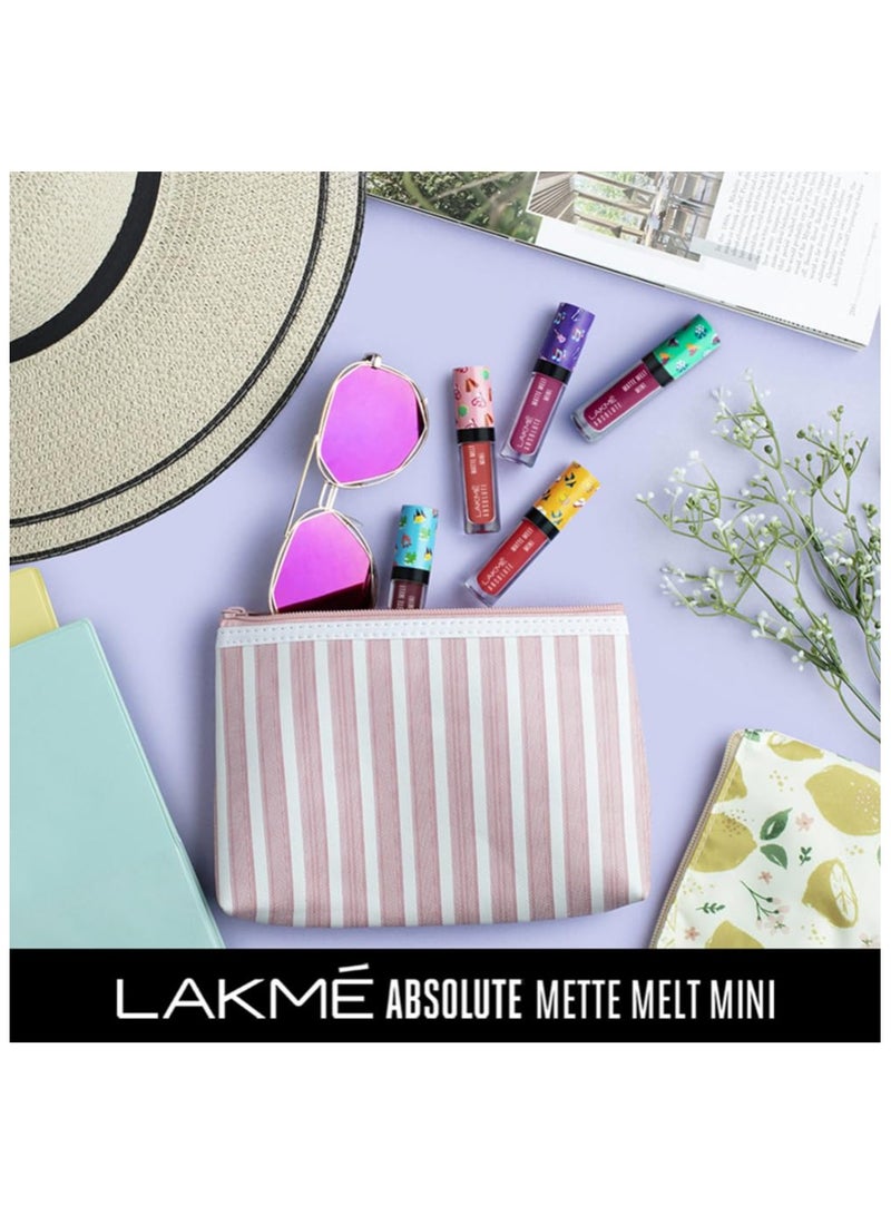 LAKMÉ Cushion Matte Lipstick, Red Wine, Long Lasting, Comfortable Velvet Matte Finish - Waterproof, Non Drying, Creamy Matte Bullet Lipstick, 4.5 G