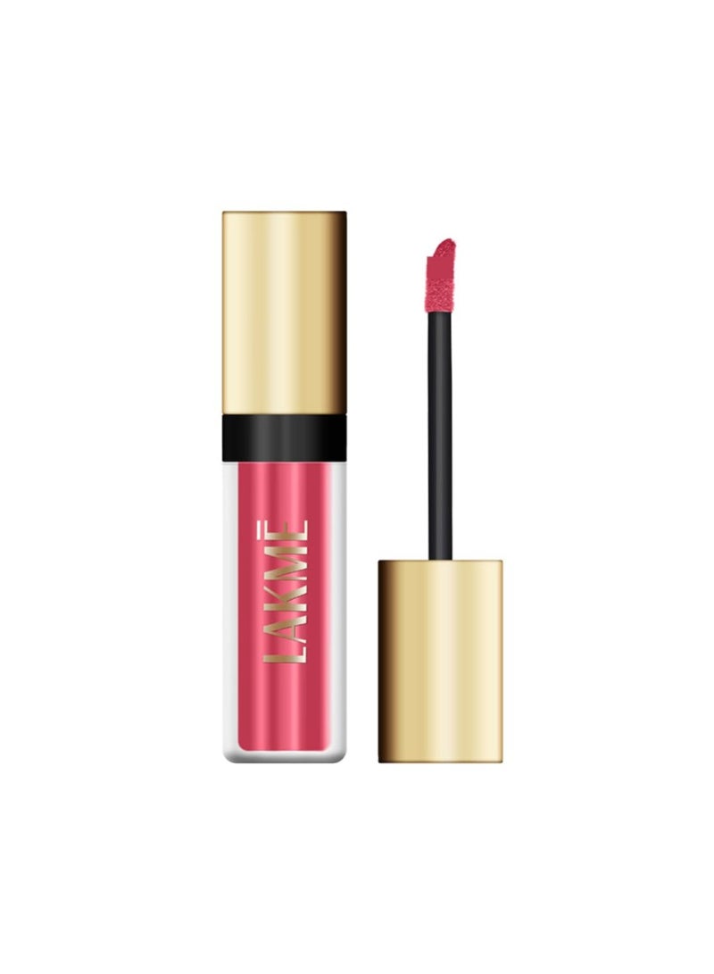 LAKMÉ Cushion Matte Lipstick, Red Wine, Long Lasting, Comfortable Velvet Matte Finish - Waterproof, Non Drying, Creamy Matte Bullet Lipstick, 4.5 G