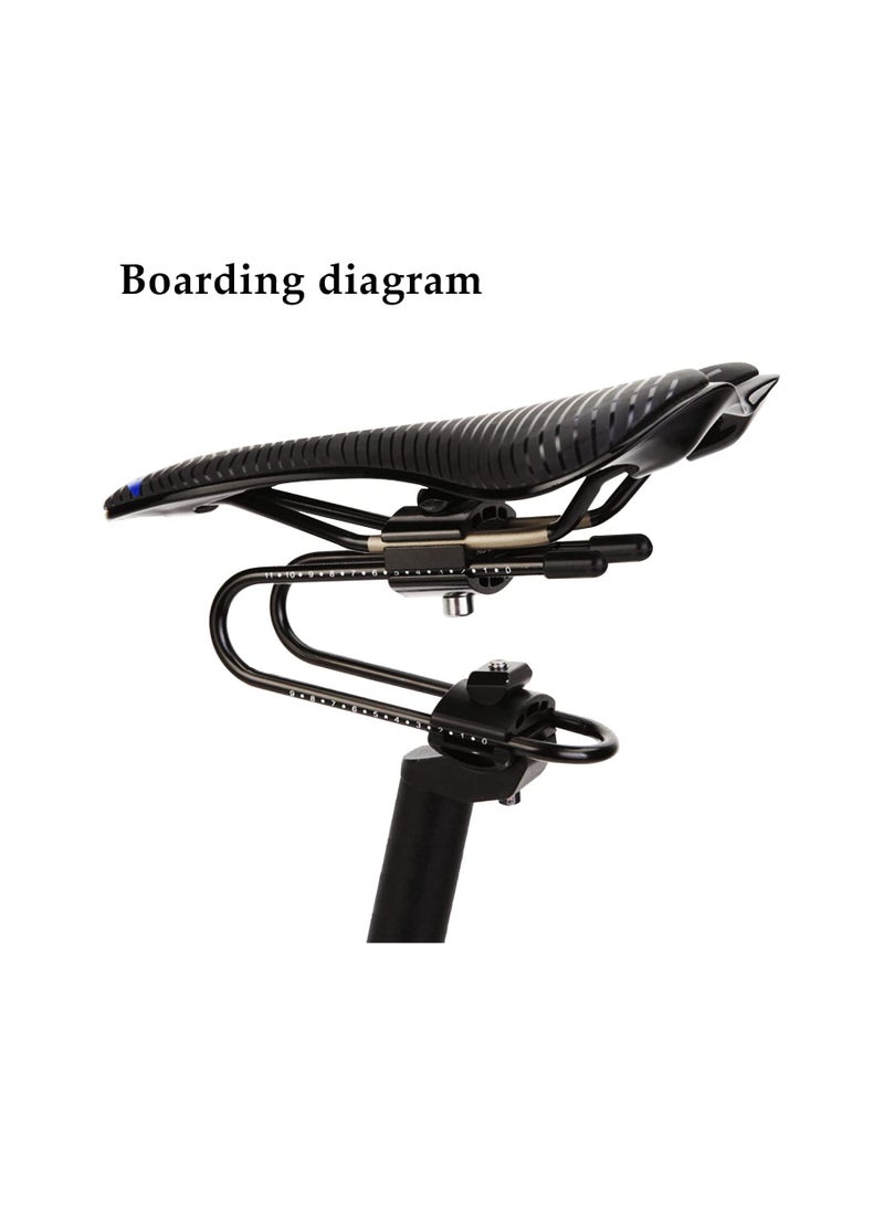 Bicycle Shock Absorber Bicycle Saddle Alloy Spring Steel Suspension Device Road Bike Seat Shock Absorber Cycling Parts Improves Comfort for Mountain Bike