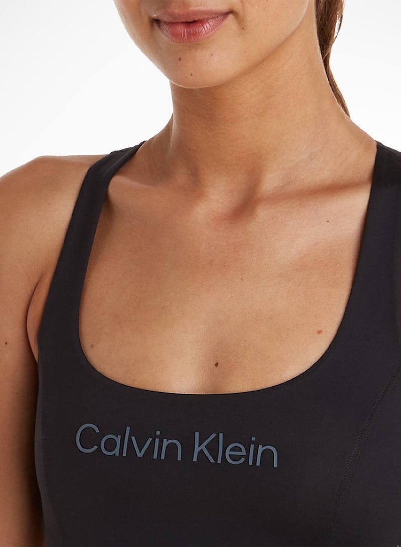 Women's Black Medium Impact Sports Bra