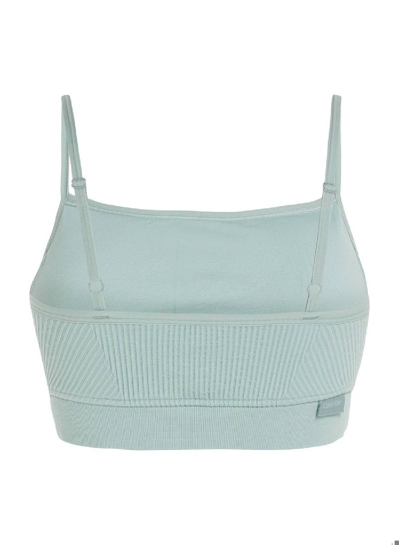 Women's Grey Seamless Medium Impact Sports Bra