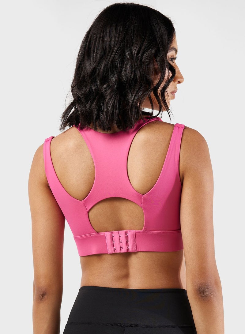 Medium Support Cutout Detail Sports Bra