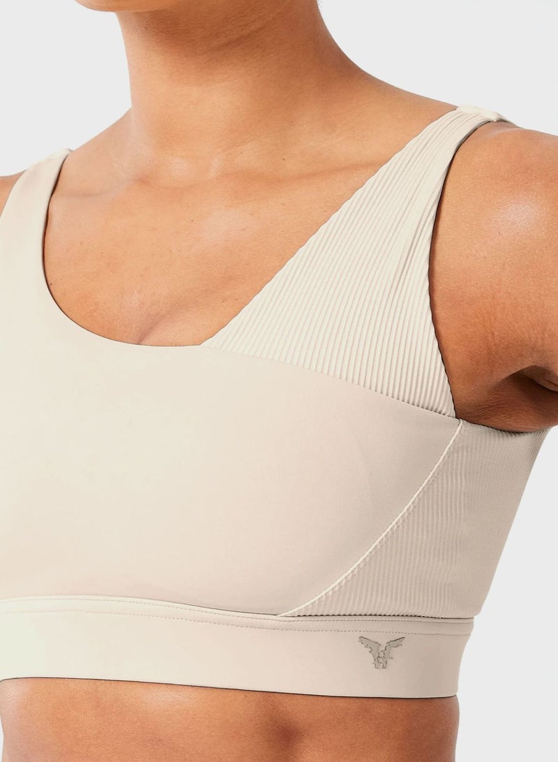 Asymetric Ribbed Bra