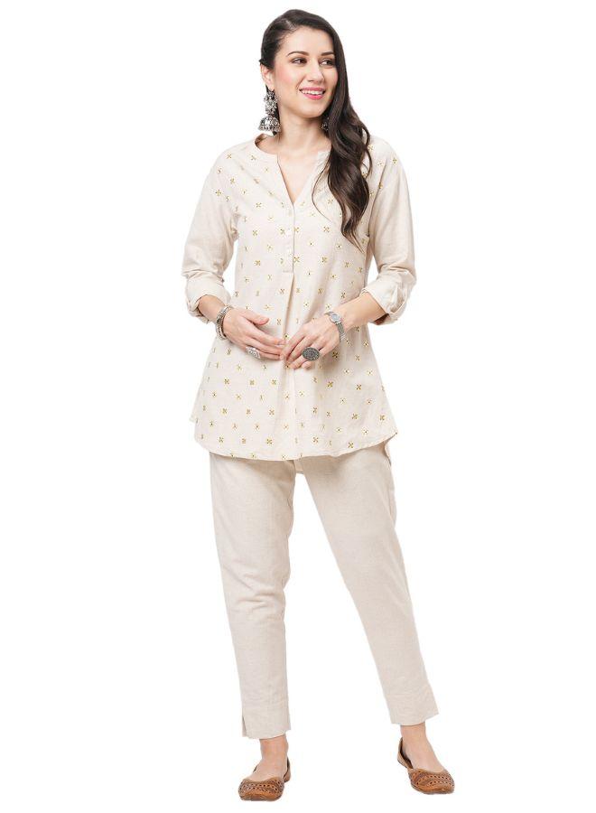 Embroidered Tunic Set