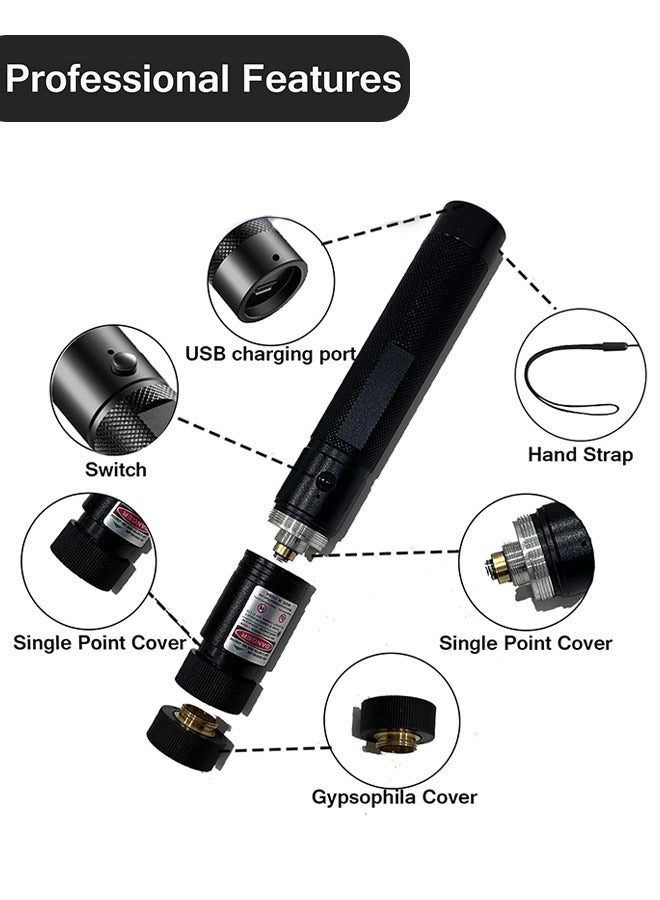 Long Range Flashlights, 10001Ft High Power Laser Pointer Flashlights, High Lumens, Compact and Rechargeable Flash Light Portable Laser Pointer for Camping Hiking Outdoor Emergency