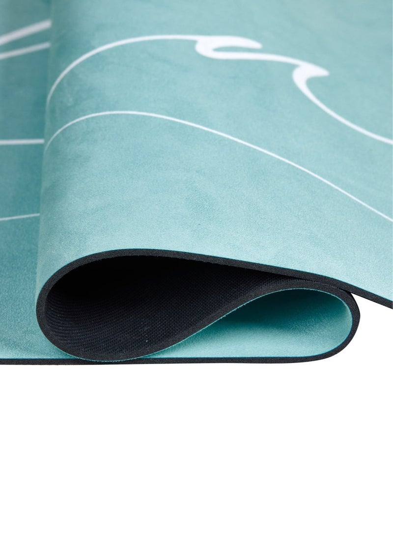 BREATHE DEEP Non-Slip Suede Top 4mm Thick Yoga Mat With Carry Strap