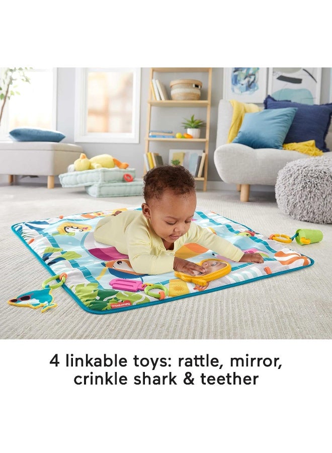 Fisher-Price Dive Right In Activity Mat, Baby Playmat With Toys