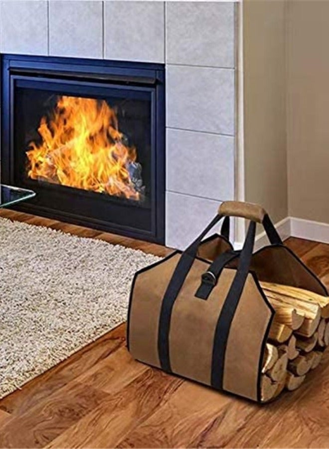 Outdoor Handheld Portable Firewood Storage Bag