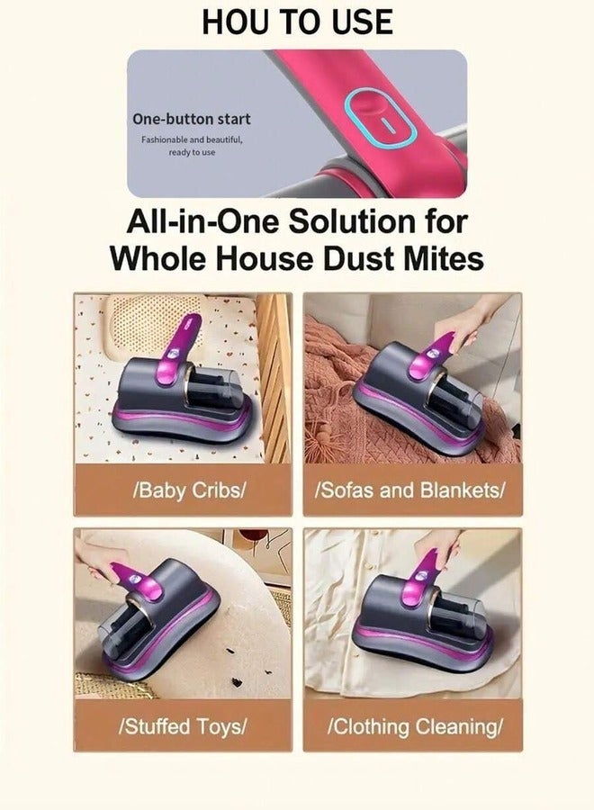 Mite And Dust Vacuum Cleaner Remover Bed Sofa Vacuum Cleaner Cordless Sofa Cleaner Handheld Powerful Upgraded Wireless Acarid Remover