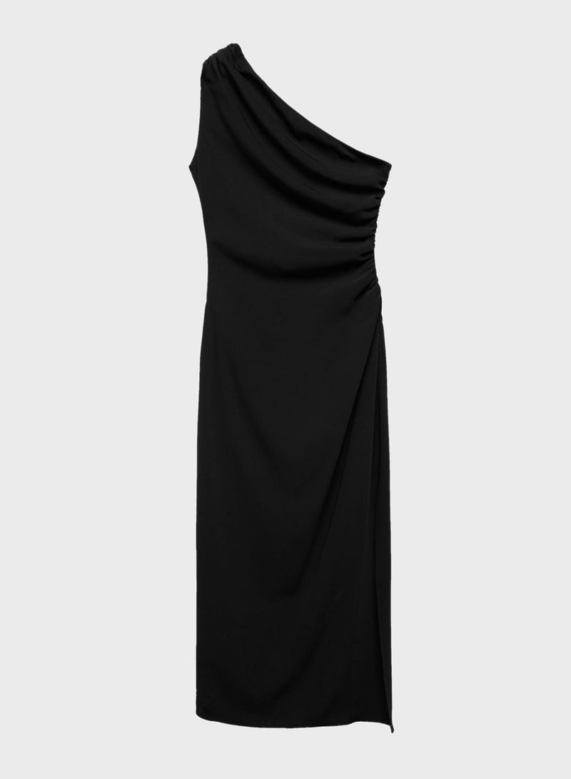 Assymetric One Shoulder Dress