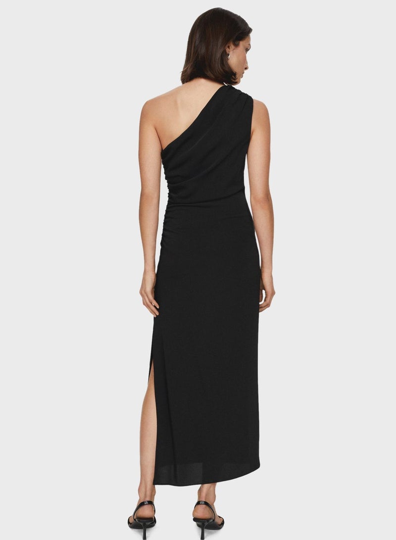 Assymetric One Shoulder Dress