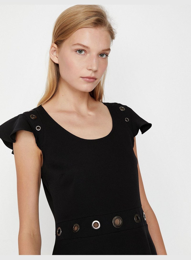 Eyelid Detailed Dress
