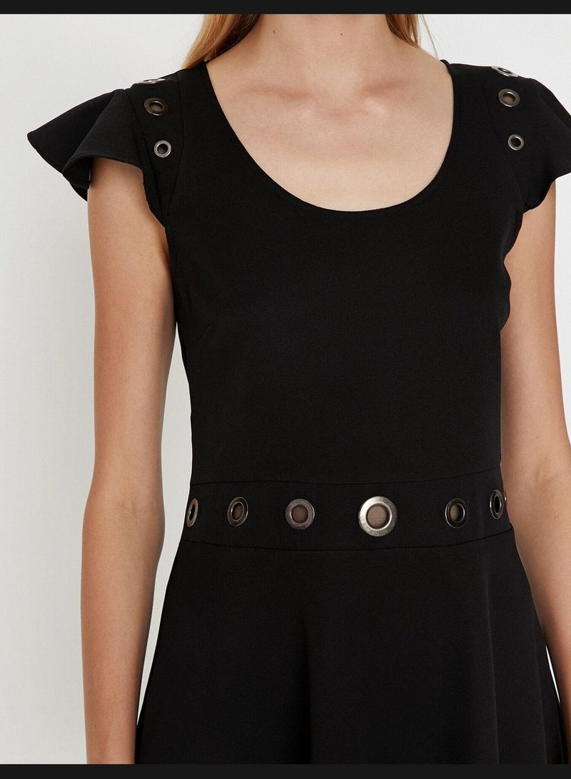 Eyelid Detailed Dress