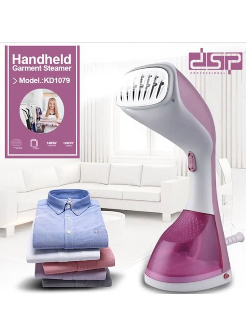 DSP Portable Steam Iron, 1400 Watt, KD1079- pink