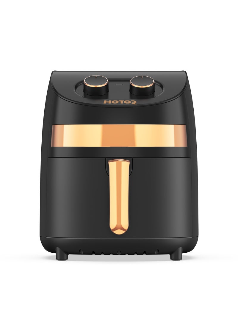 Air Fryer No Pre-Heat Needed, Oil-Free Crispy And Healthy Cooking, With Adjustable Temperature Control 3.5L 1500W Black