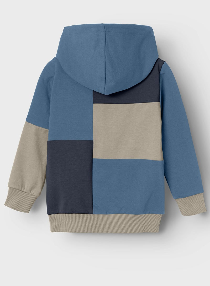 Kids Color Block Hoodie