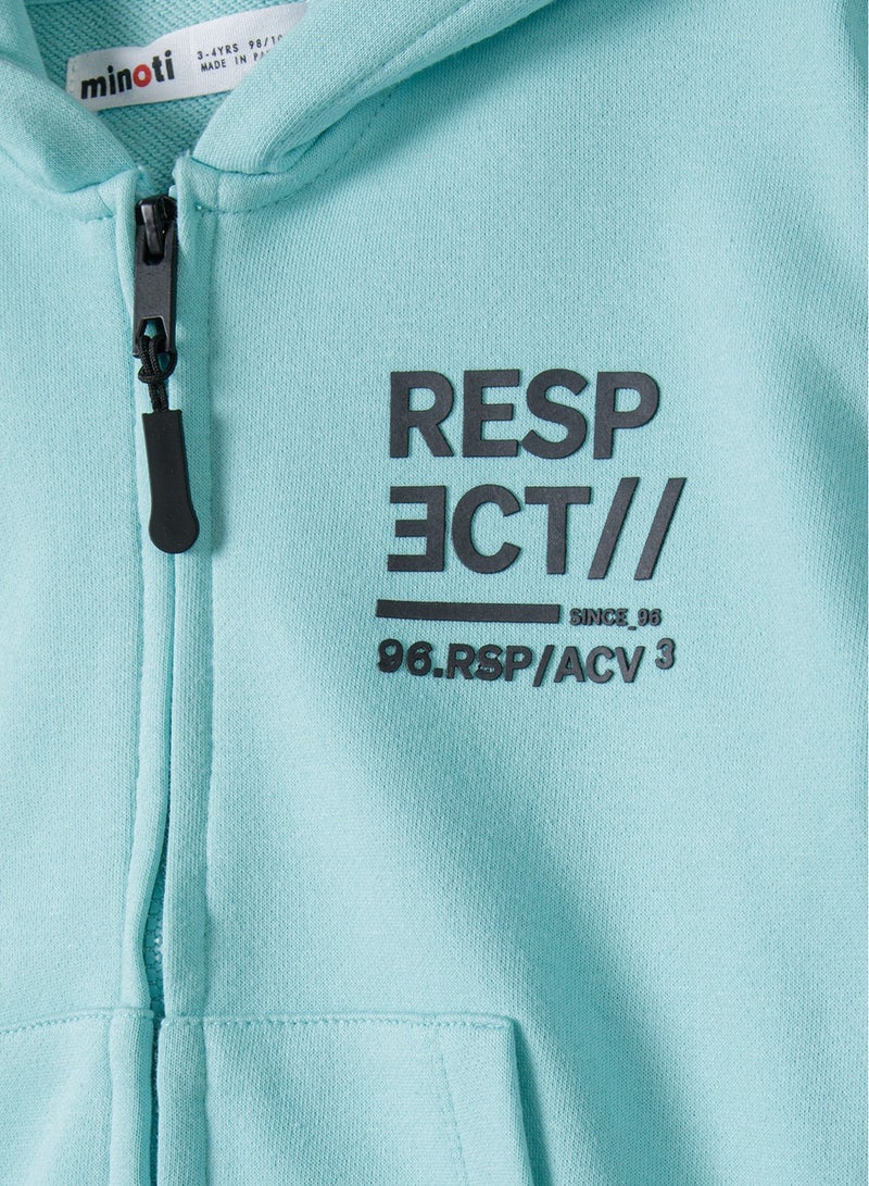 Kids Boys Hooded Zip Thru