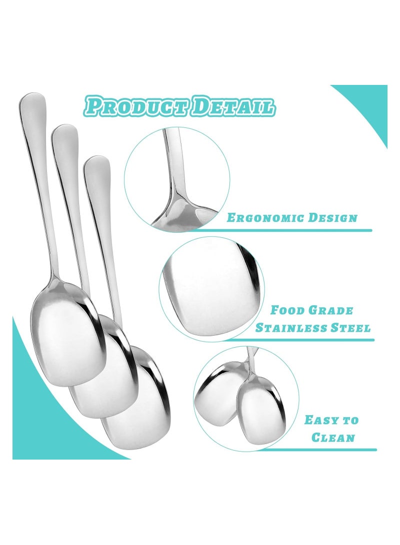 Stainless Steel Serving Spoons, 4Pcs 8.8