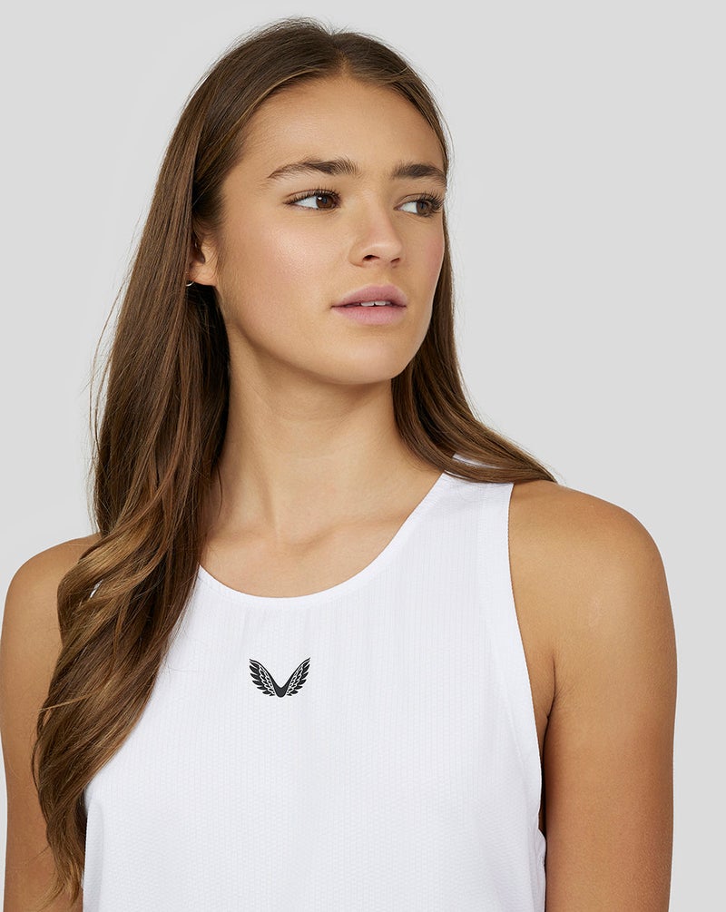 Women'S White Carbon Training Tank Top