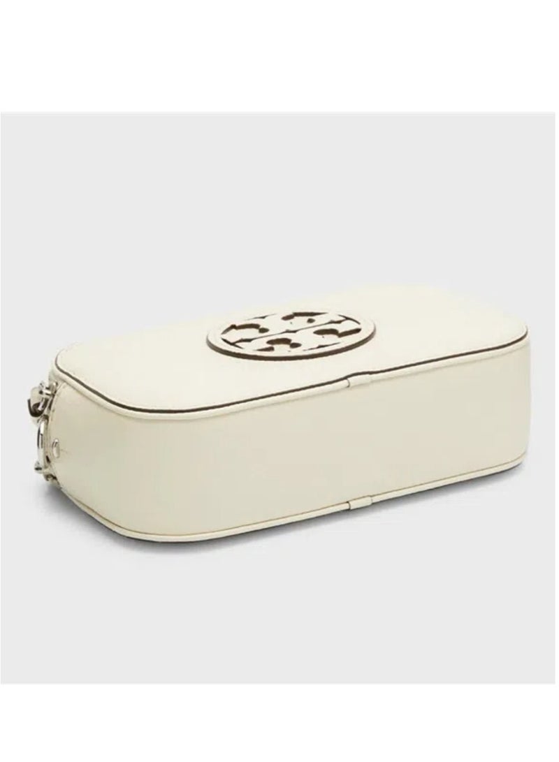 Tory Burch Miller Hardware Buckle Title Stitch Classic Print Leather Camera Bag Shoulder Bag Mini