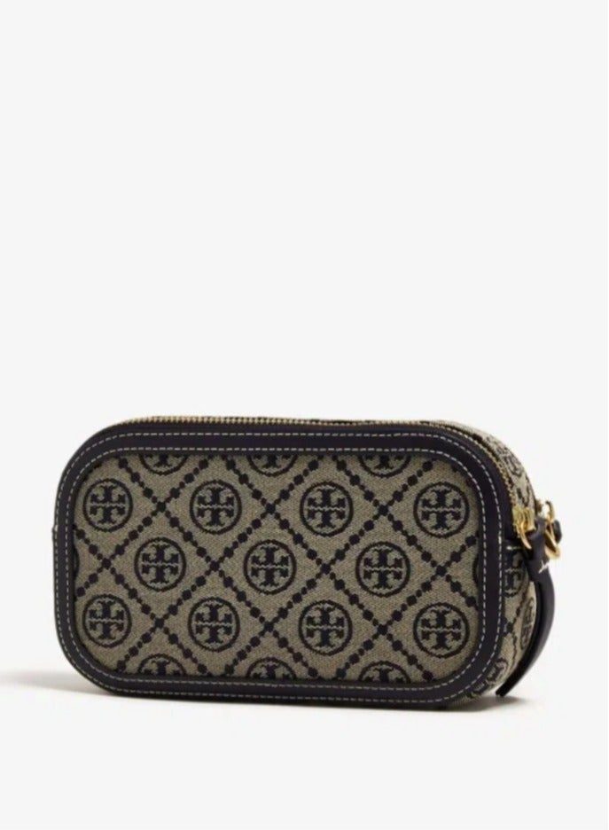 Tory Burch Miller Hardware Buckle Title Stitch Classic Print Leather Camera Bag Shoulder Bag Mini