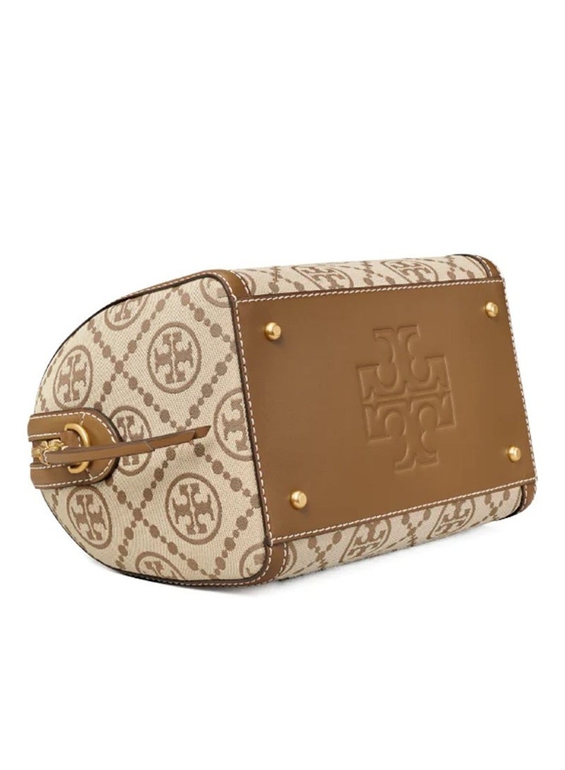 TORY BURCH  T Monogram Jacquard Barrel Bag Big