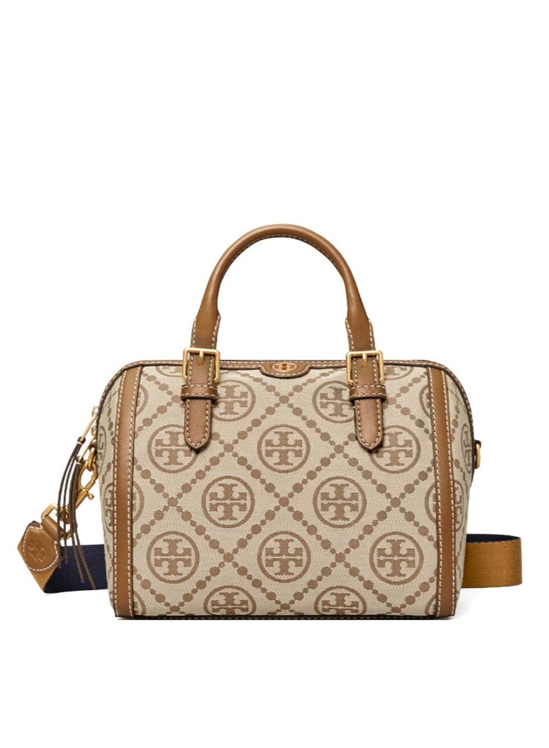 TORY BURCH  T Monogram Jacquard Barrel Bag Big