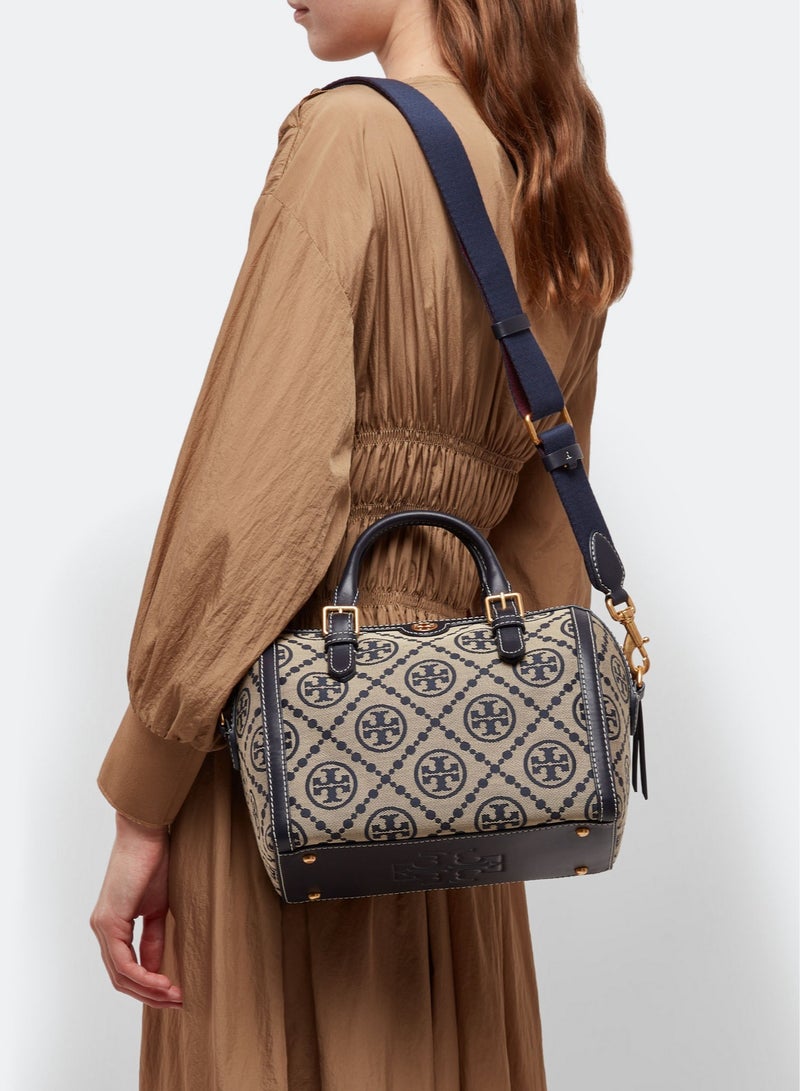 TORY BURCH  T Monogram Jacquard Barrel Bag Big