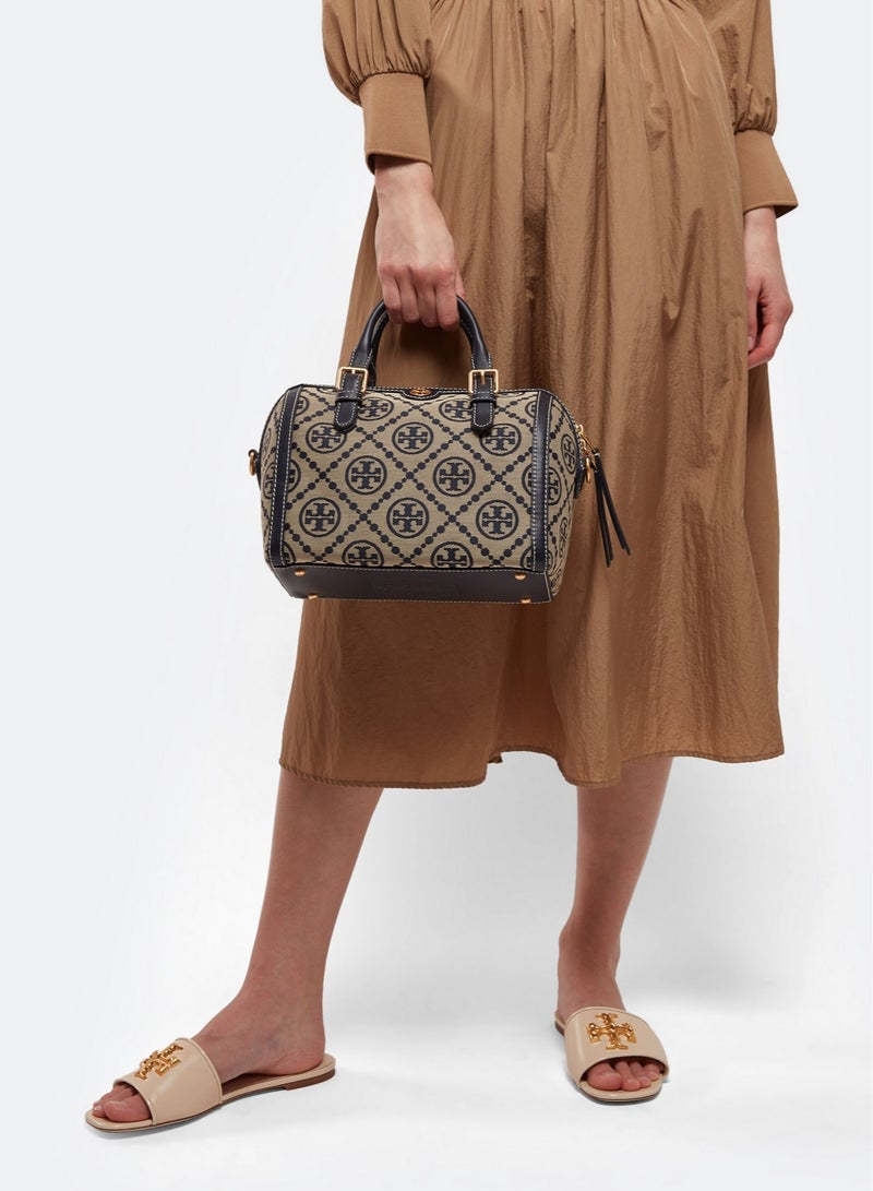 TORY BURCH  T Monogram Jacquard Barrel Bag Big