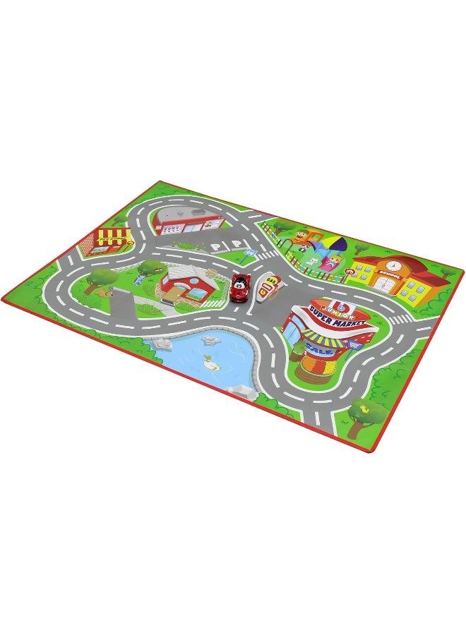 BB Junior City Playmat with 1pc LaFerrari Toy Car