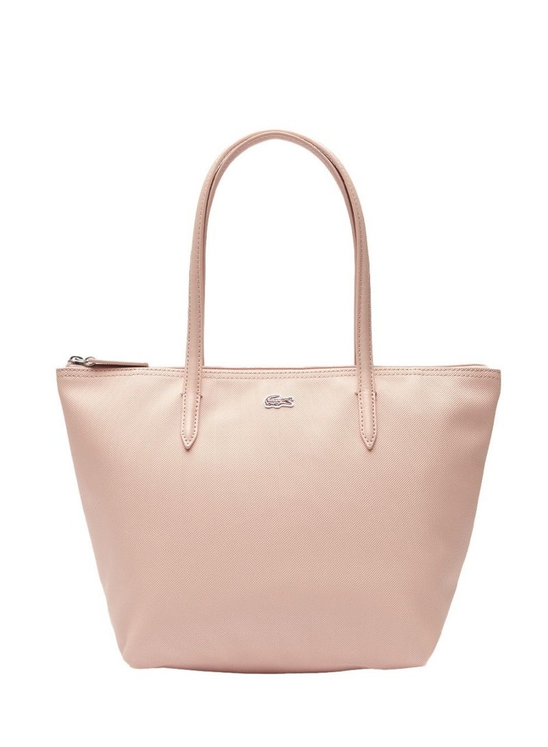 Women's L12.12 Concept Fashion Versatile Large Capacity Zipper Handbag Single Shoulder Bag Tote Bag Medium Light Pink