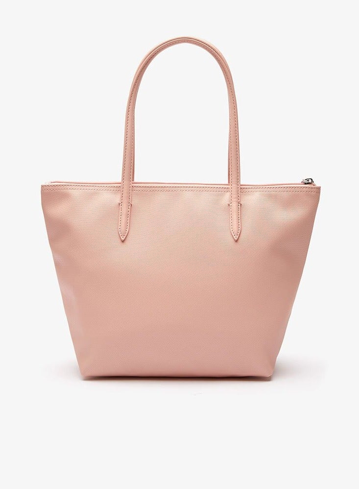 Women's L12.12 Concept Fashion Versatile Large Capacity Zipper Handbag Single Shoulder Bag Tote Bag Medium Light Pink