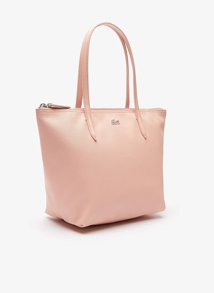 Women's L12.12 Concept Fashion Versatile Large Capacity Zipper Handbag Single Shoulder Bag Tote Bag Medium Light Pink