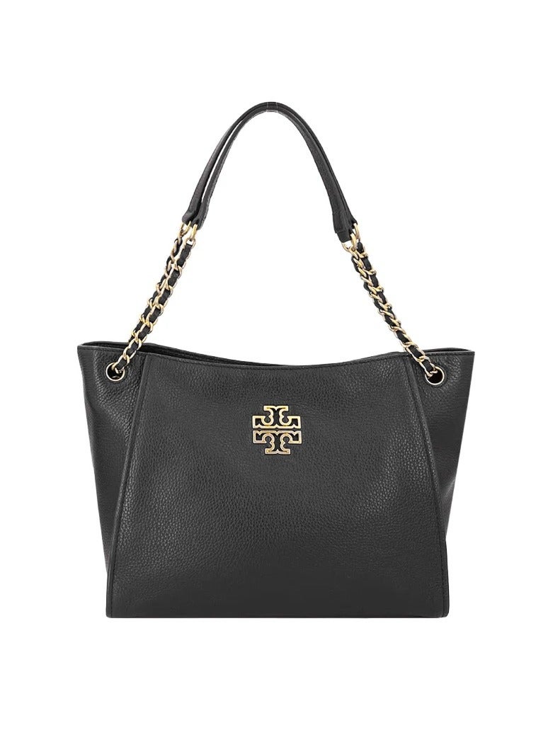 Tory Burch Britten Cowhid Fashion Simple Commuter Large Capacity Tote Handbag Shoulder Bag