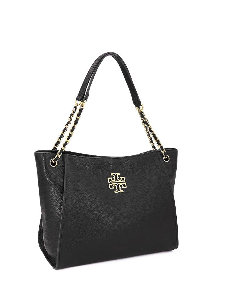 Tory Burch Britten Cowhid Fashion Simple Commuter Large Capacity Tote Handbag Shoulder Bag