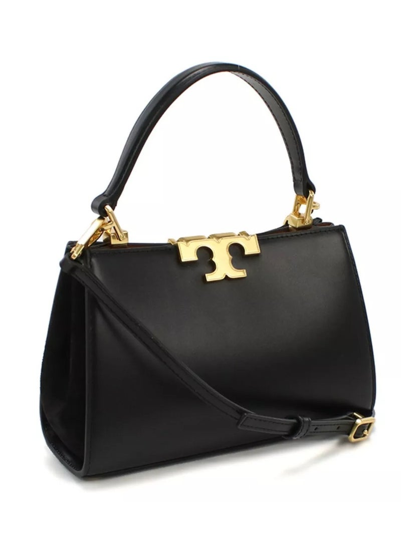 Tory Burch Eleanor Leather Suede Trimmed Shoulder Crossbody Tote Bag